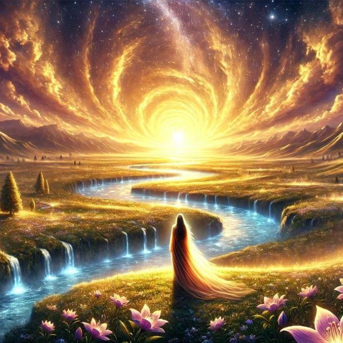 完全的你，由精神、意识和能量组成