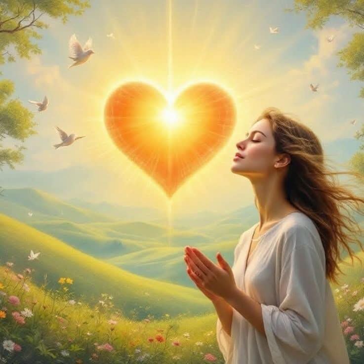 你始终存在于你灵魂那无限光辉的美丽图景中