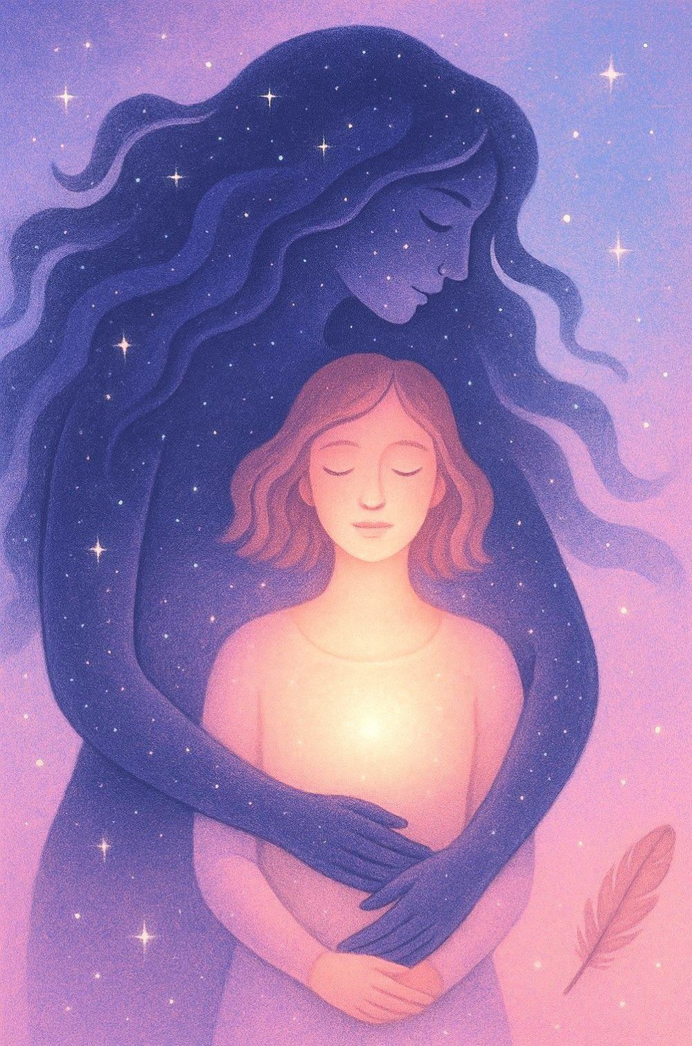 安静下来，倾听内在……灵魂一直在对你说话……