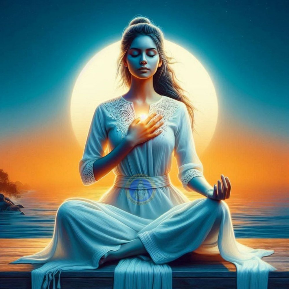 在放松和平静中，你心中有光，正在闪耀