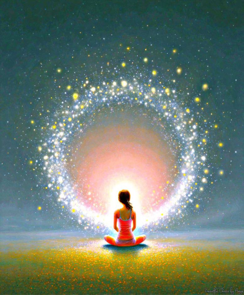 我在你的安静中，从你心的共鸣中，把我全部的光，送给你！