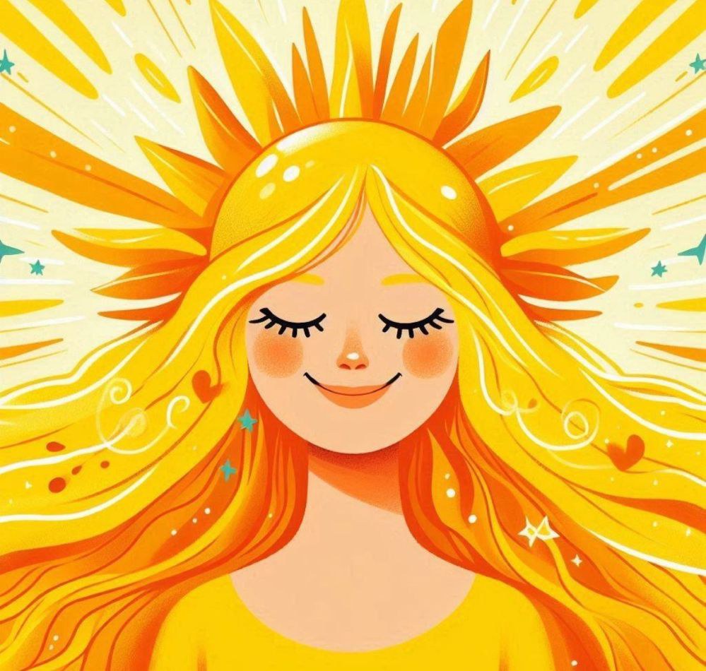 你当然对大阳、地球母亲、周围的能量有一种敏感……