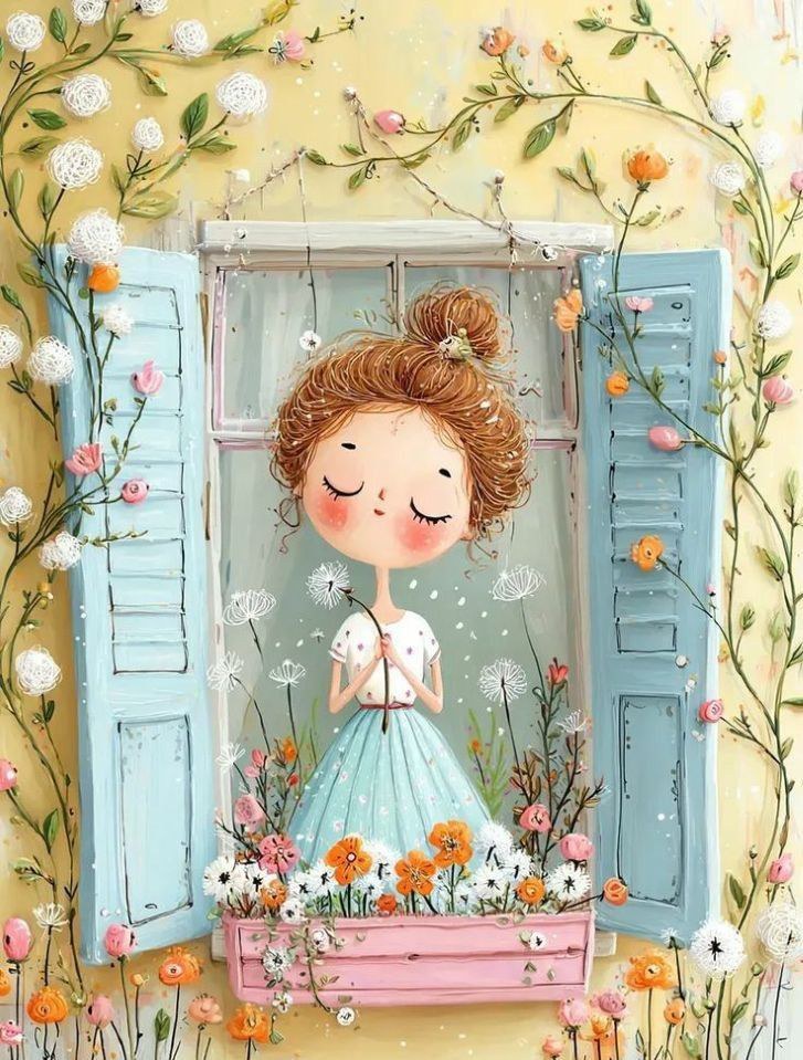 打开窗，让一切进入我心里……